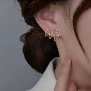 Fashion Earrings, Gold Claw Earrings for Women
